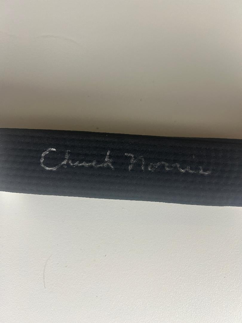 Chuck Norris Signed Black Belt