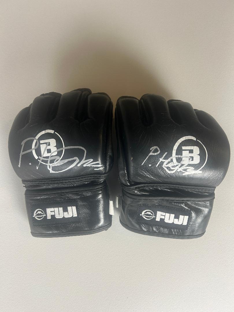 Paul Hughes Fight Worn Signed Gloves - Bellator Dublin
