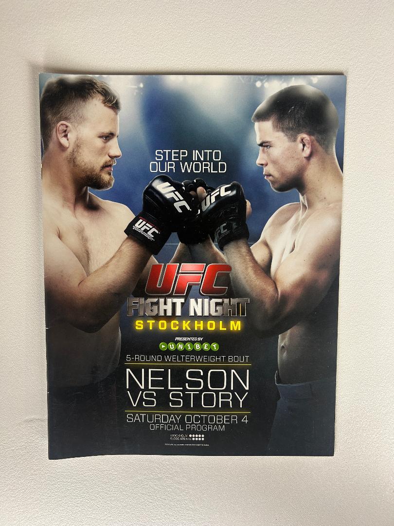 Gunnar Nelson Vs Rick Story UFC program