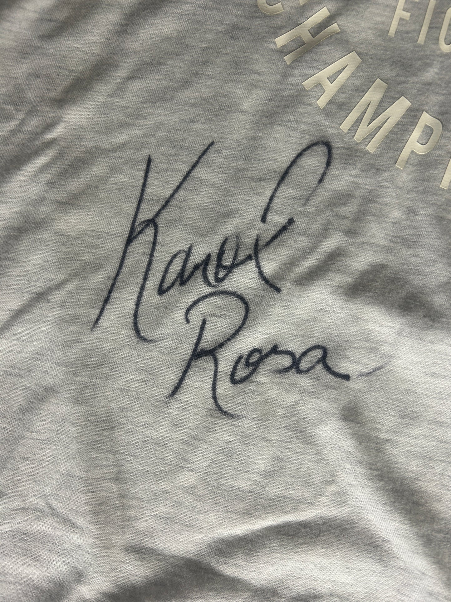Karol Rosa Signed UFC Rebook Shirt - Medium