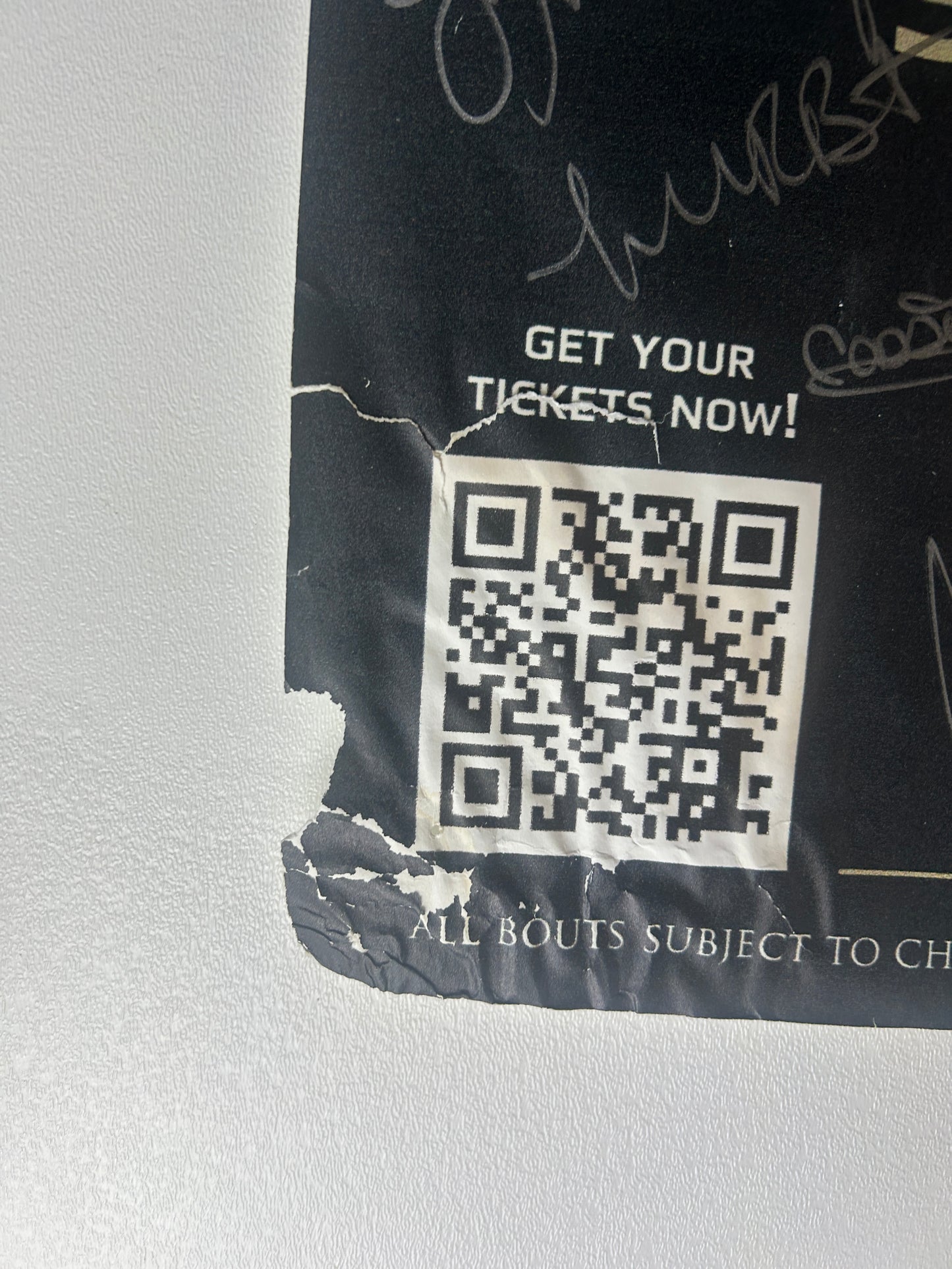 (BAD DAMAGE) Invicta 4 Signed Event Poster