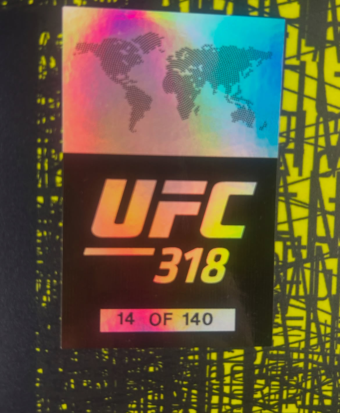 UFC 318 Holloway Vs Poirier 3 Signed Event Poster - Michael Johnsons Actual Poster