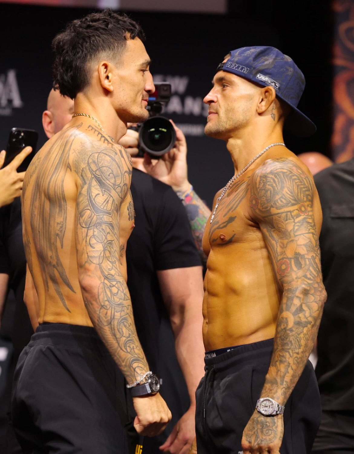 UFC 318 Holloway Vs Poirier 3 Signed Event Poster - Michael Johnsons Actual Poster