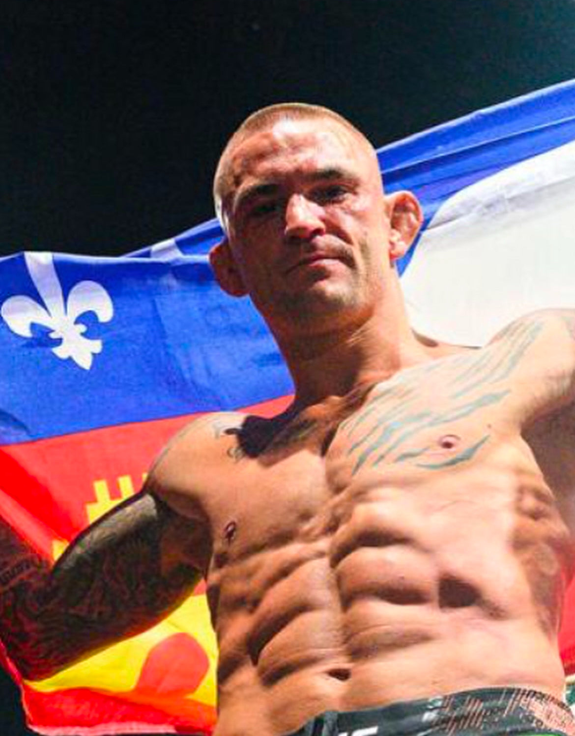 UFC 318 Holloway Vs Poirier 3 Signed Event Poster - Michael Johnsons Actual Poster