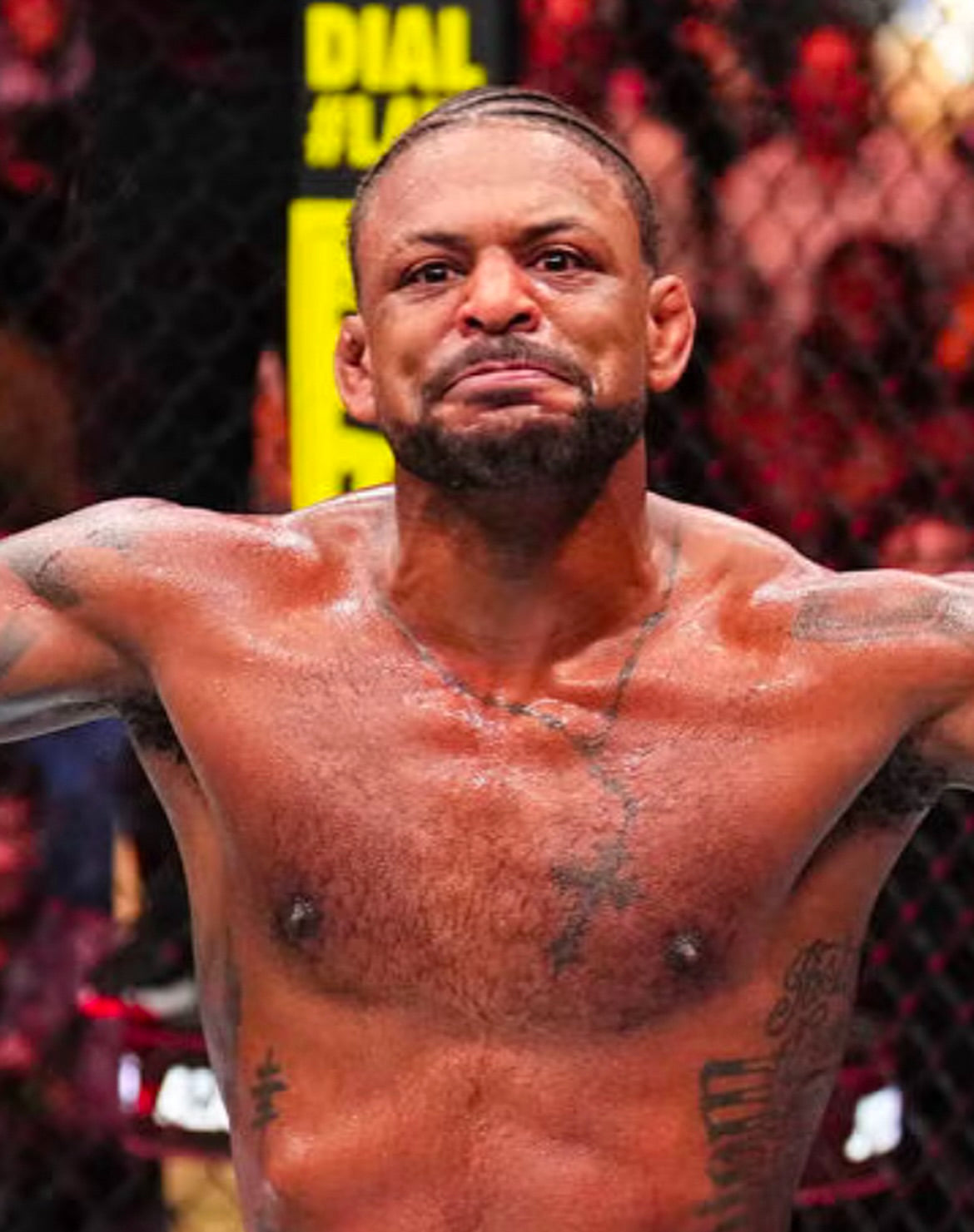 UFC 318 Holloway Vs Poirier 3 Signed Event Poster - Michael Johnsons Actual Poster