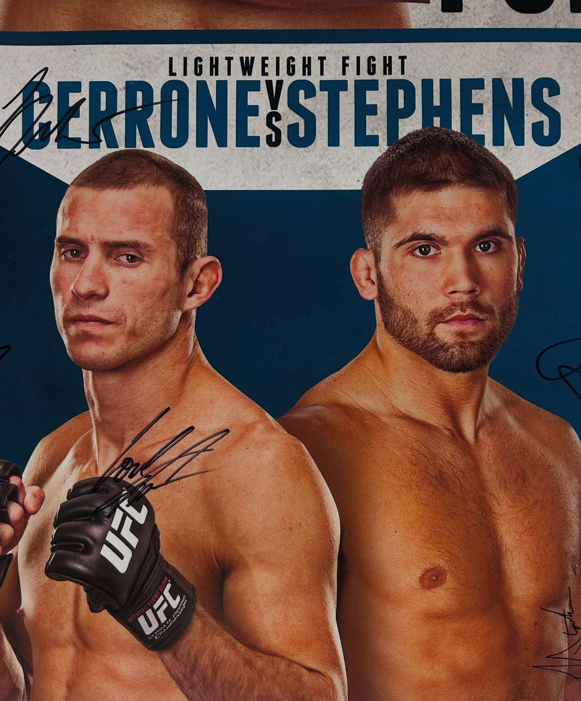 UFC on Fuel TV: The Korean Zombie vs. Dustin Poirier Signed Event Poster and Media Pass