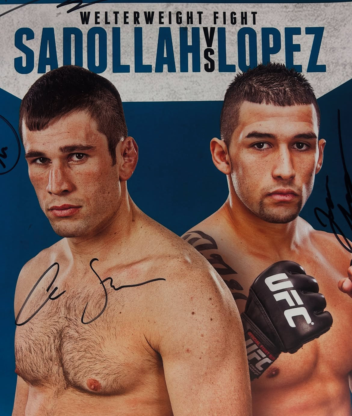 UFC on Fuel TV: The Korean Zombie vs. Dustin Poirier Signed Event Poster and Media Pass