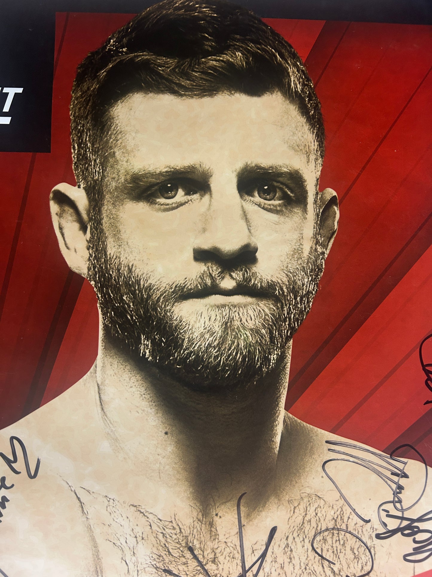 UFC Fight Night Zabit Magomedsharipov vs. Calvin Kattar Signed Event Poster