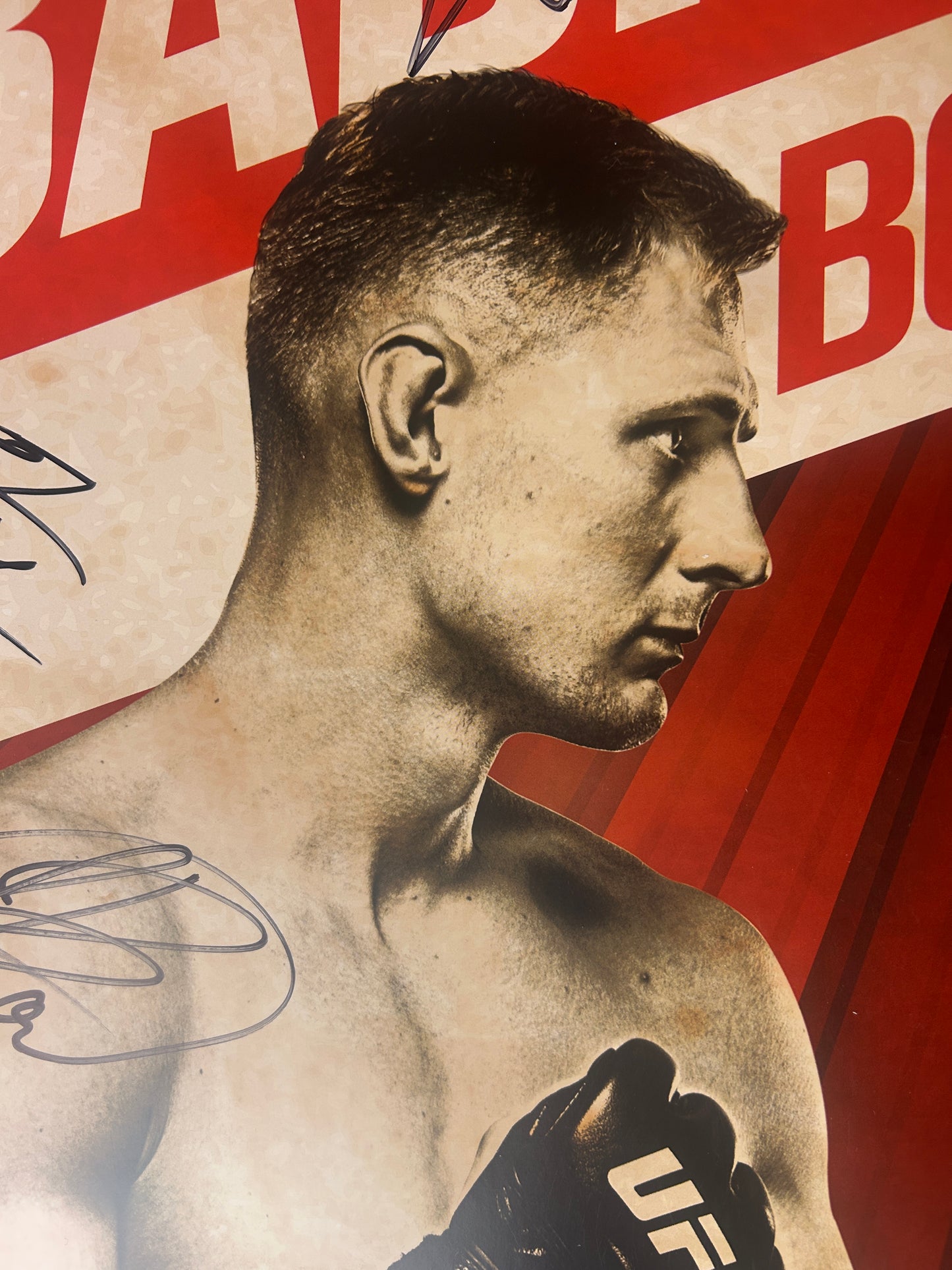 UFC Fight Night Zabit Magomedsharipov vs. Calvin Kattar Signed Event Poster