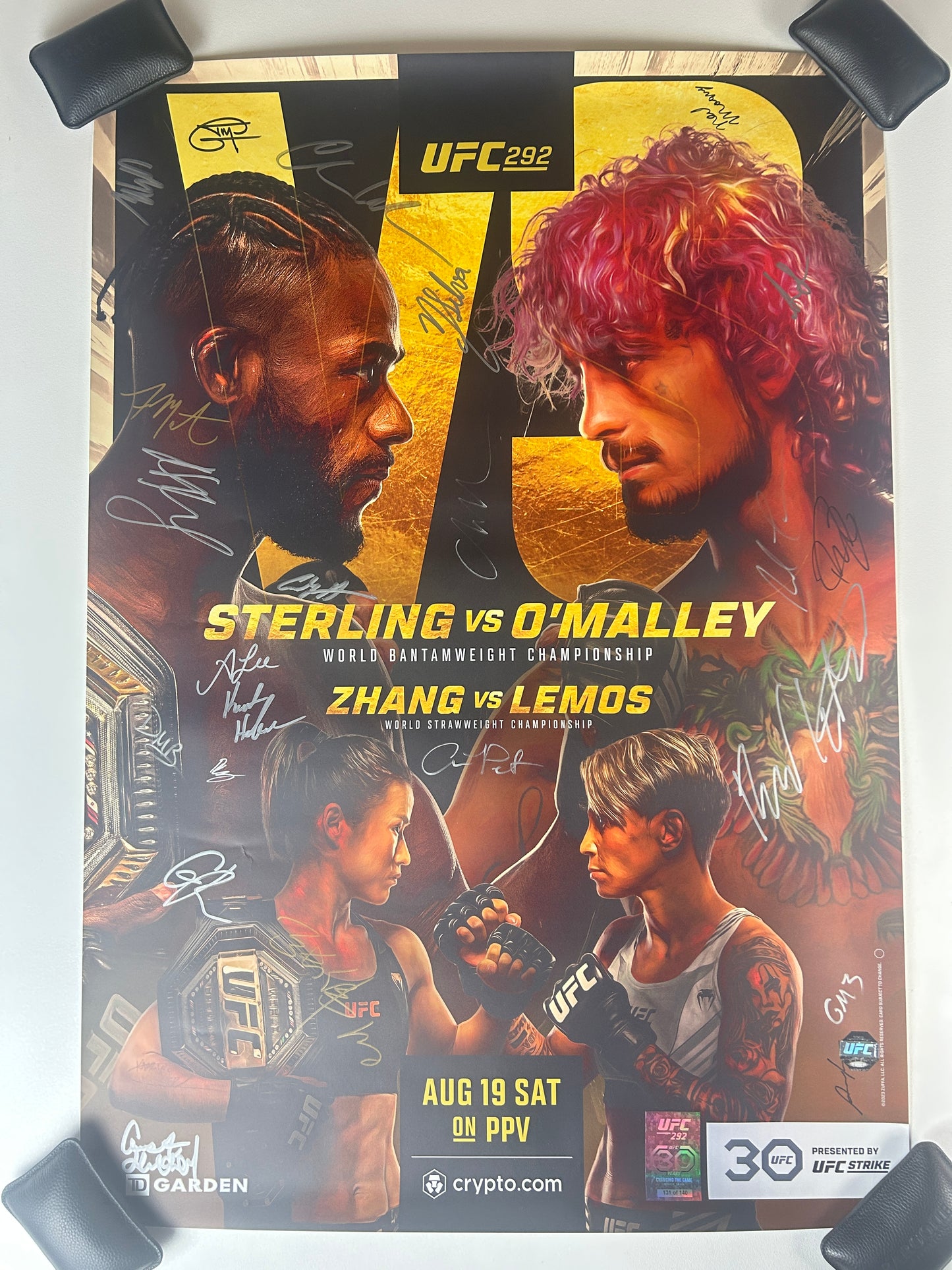 UFC 292 Sterling vs. Sean O'Malley Signed Event Poster