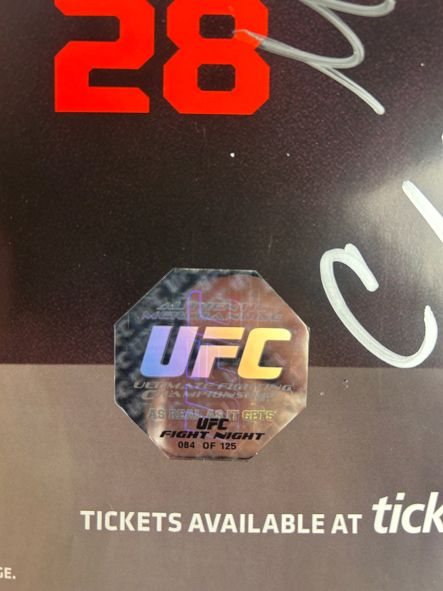 UFC Swanson Vs Stephens Signed Event Poster