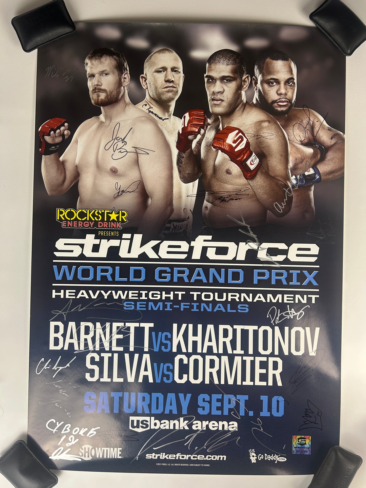 Strikeforce Bigfoot Silva Vs Daniel Cormier Semi-Final Grand Prix Signed Event Poster