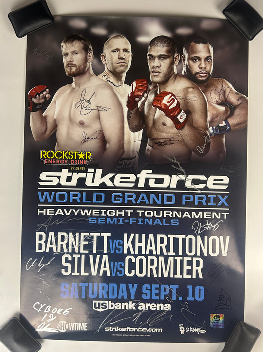 Strikeforce Bigfoot Silva Vs Daniel Cormier Semi-Final Grand Prix Signed Event Poster