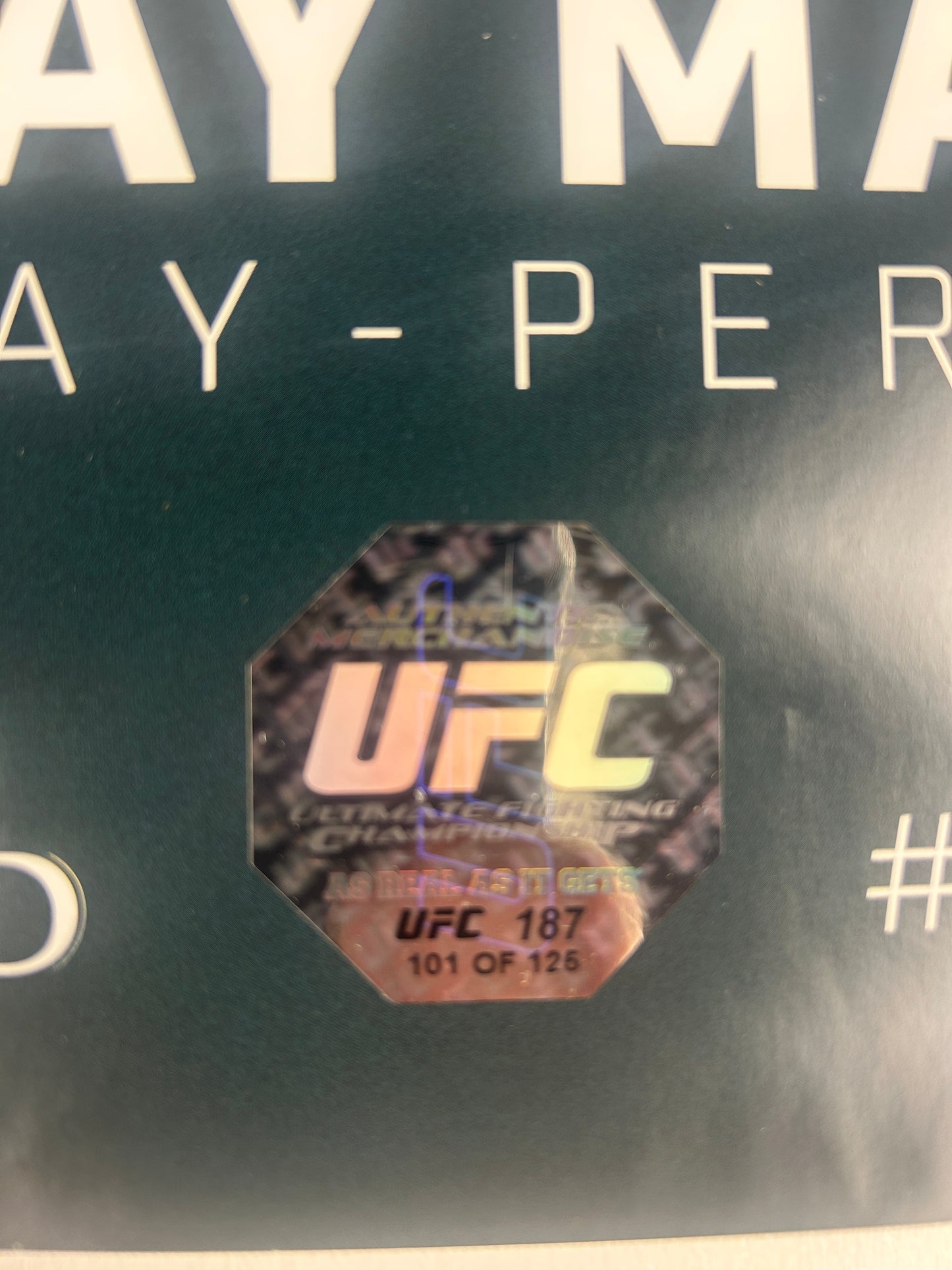 UFC 187 Daniel Cormier Vs Anthony Johnson Signed Event Poster