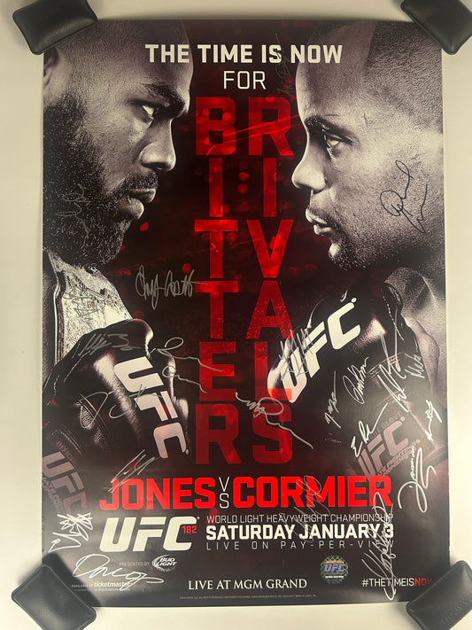 UFC 182 Jon Jones Vs Daniel Cormier Signed Event Poster