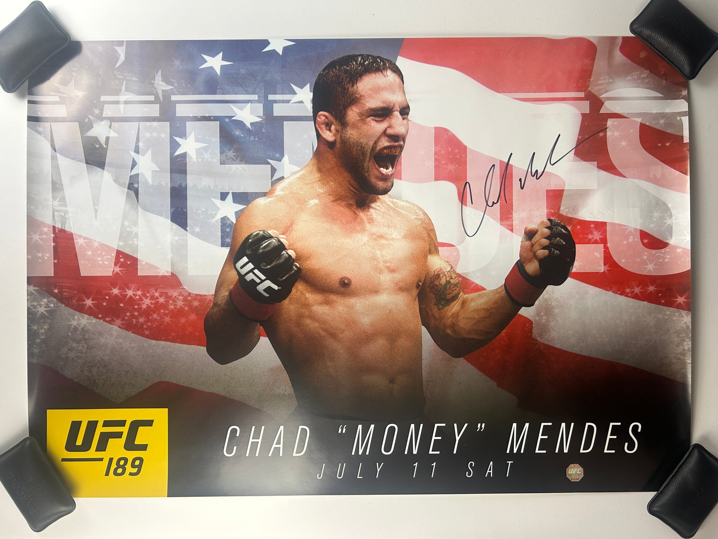 UFC 189 Conor McGregor Vs Mendes LE LIMITED EDITION Signed Poster