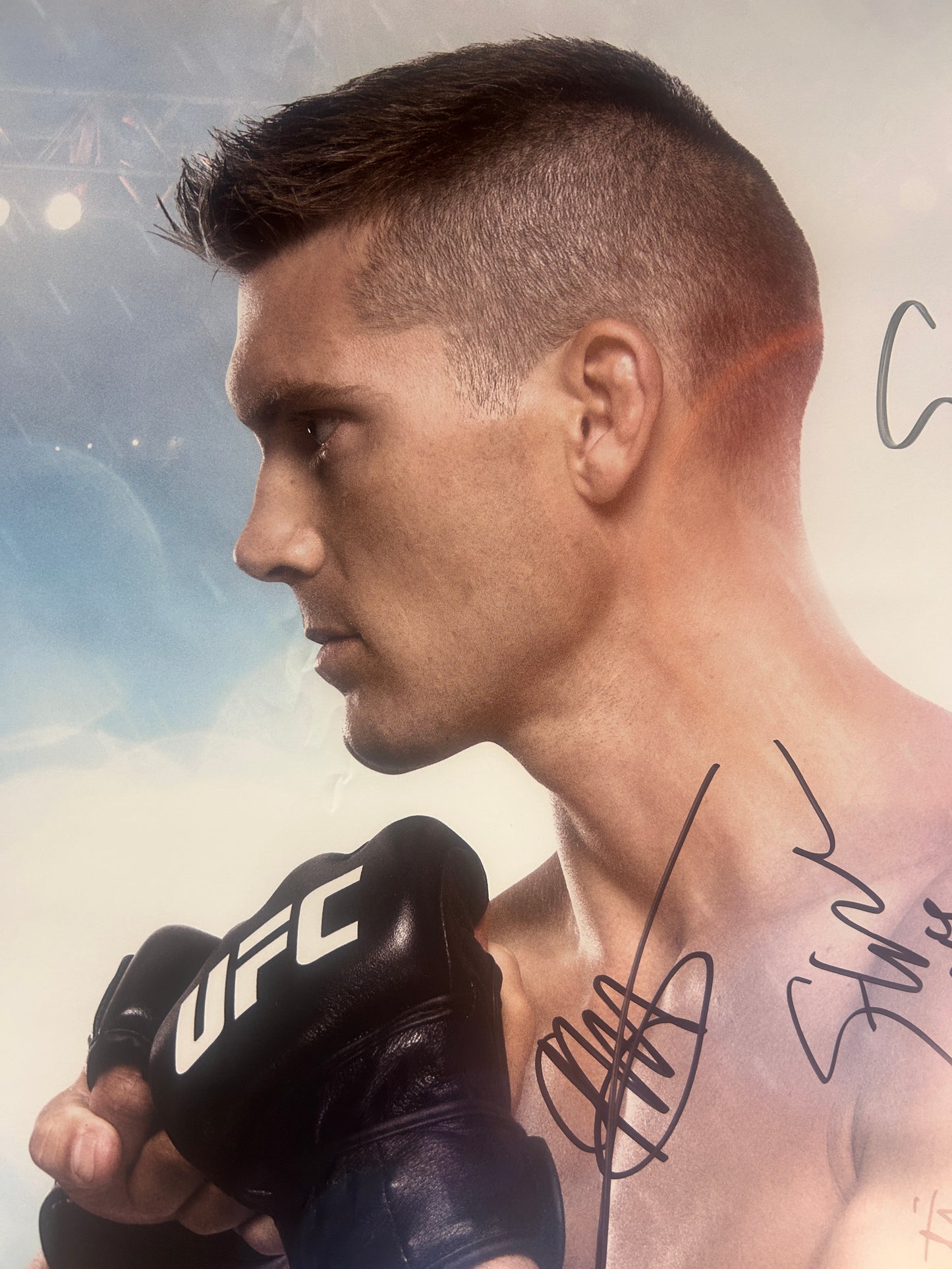 UFC Hendricks vs. Stephen Wonderboy Thompson Signed Event Poster