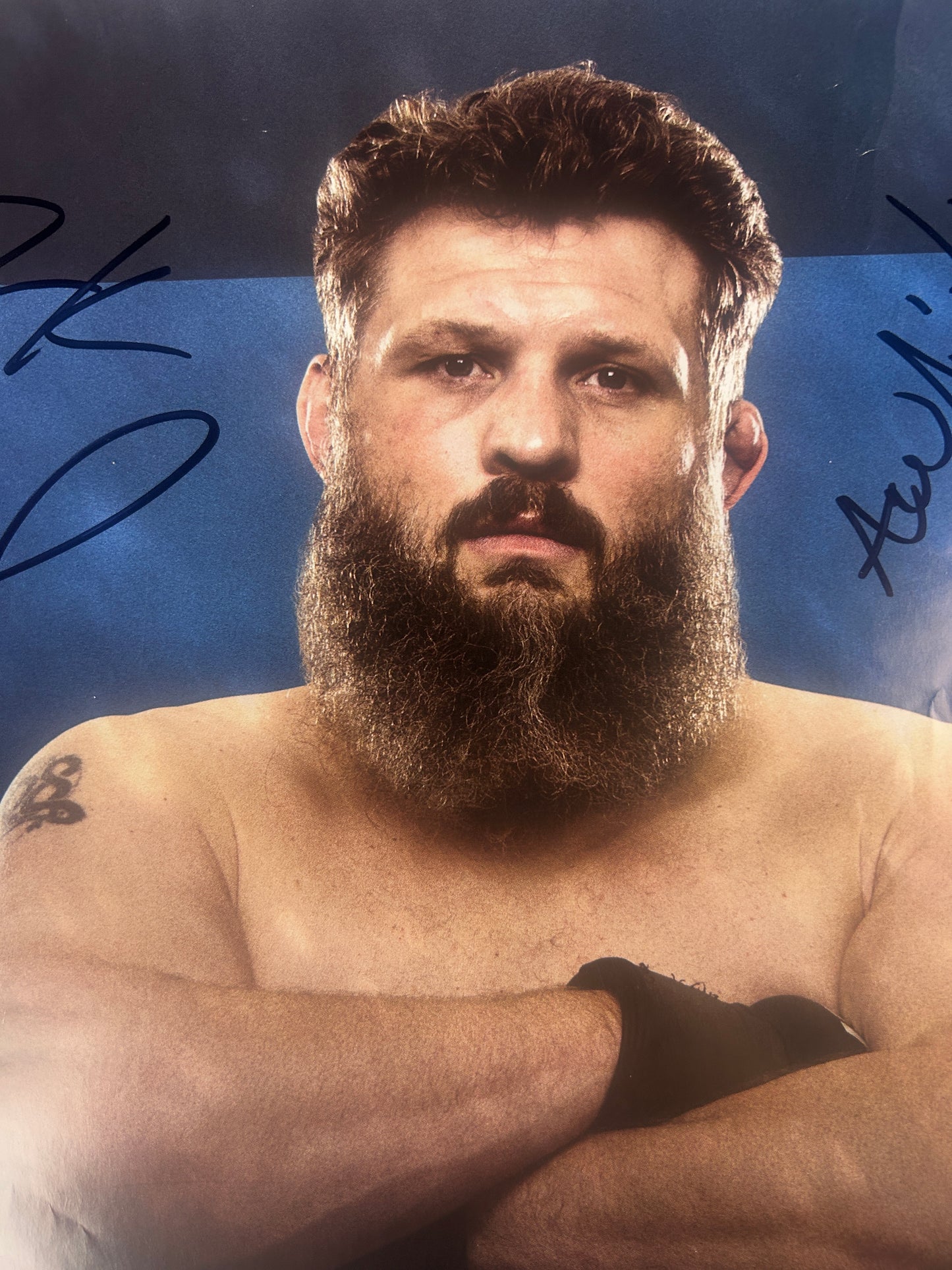 UFC Hendricks vs. Stephen Wonderboy Thompson Signed Event Poster