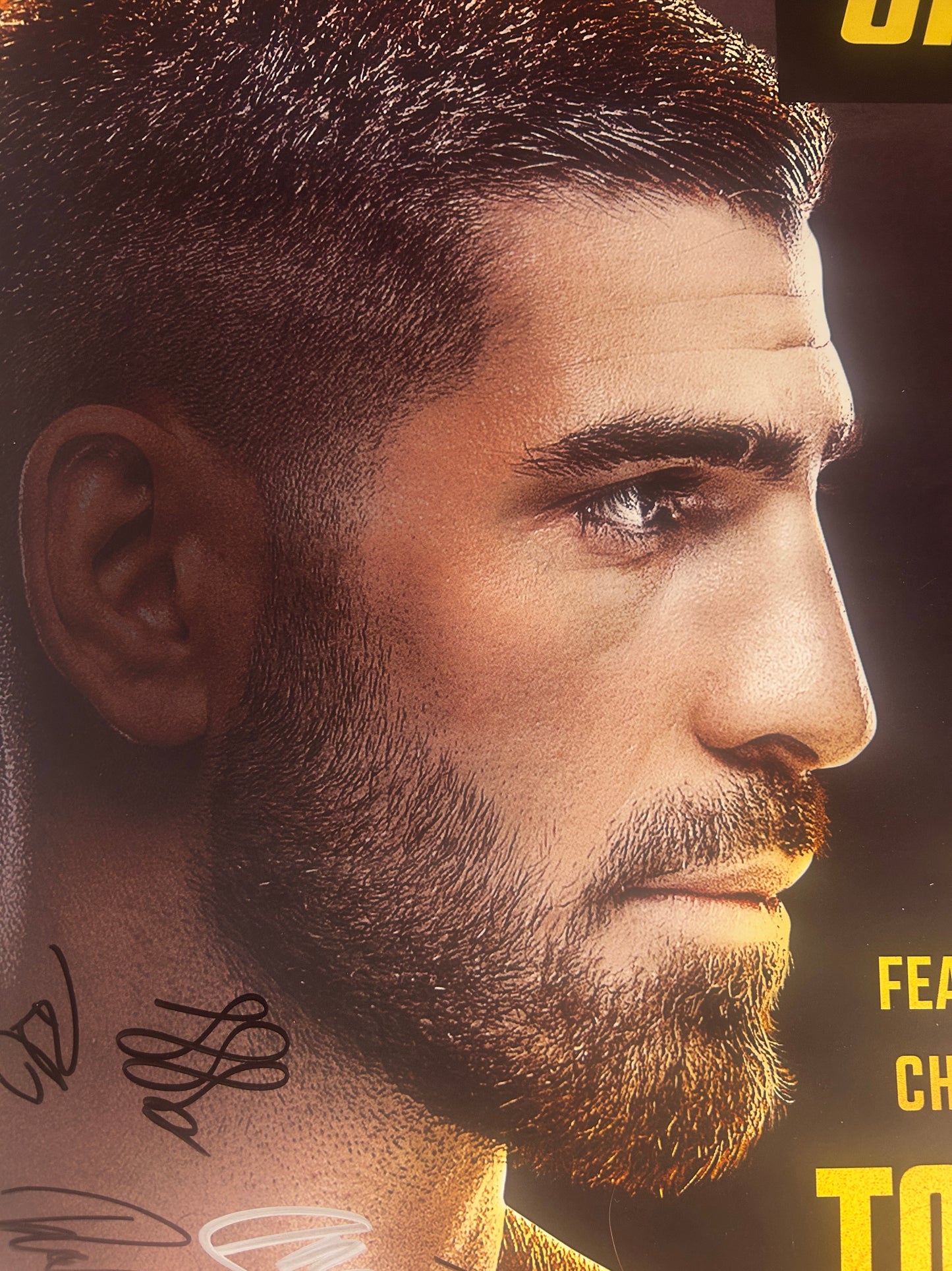 UFC 308 Ilia Topuria vs. Max Holloway Signed Event Poster