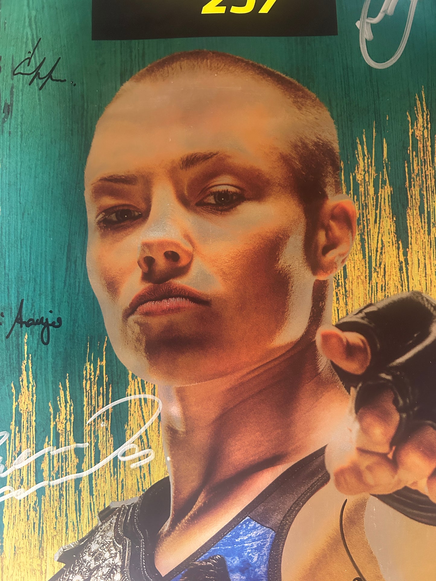 UFC 237 Rose Namajunas vs. Andrade Signed Event Poster