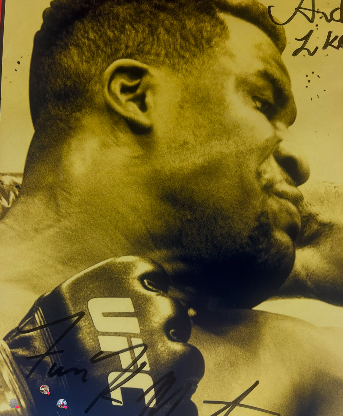 UFC Francis Ngannou vs Cain Velasquez Signed Event Poster