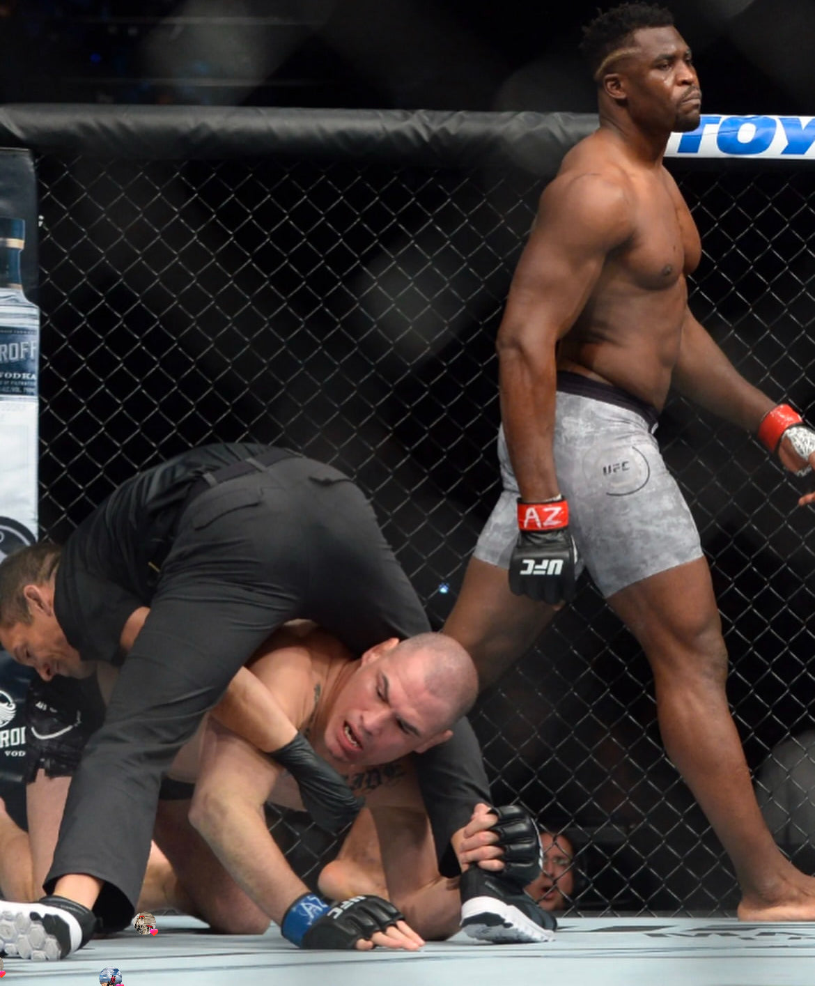 UFC Francis Ngannou vs Cain Velasquez Signed Event Poster