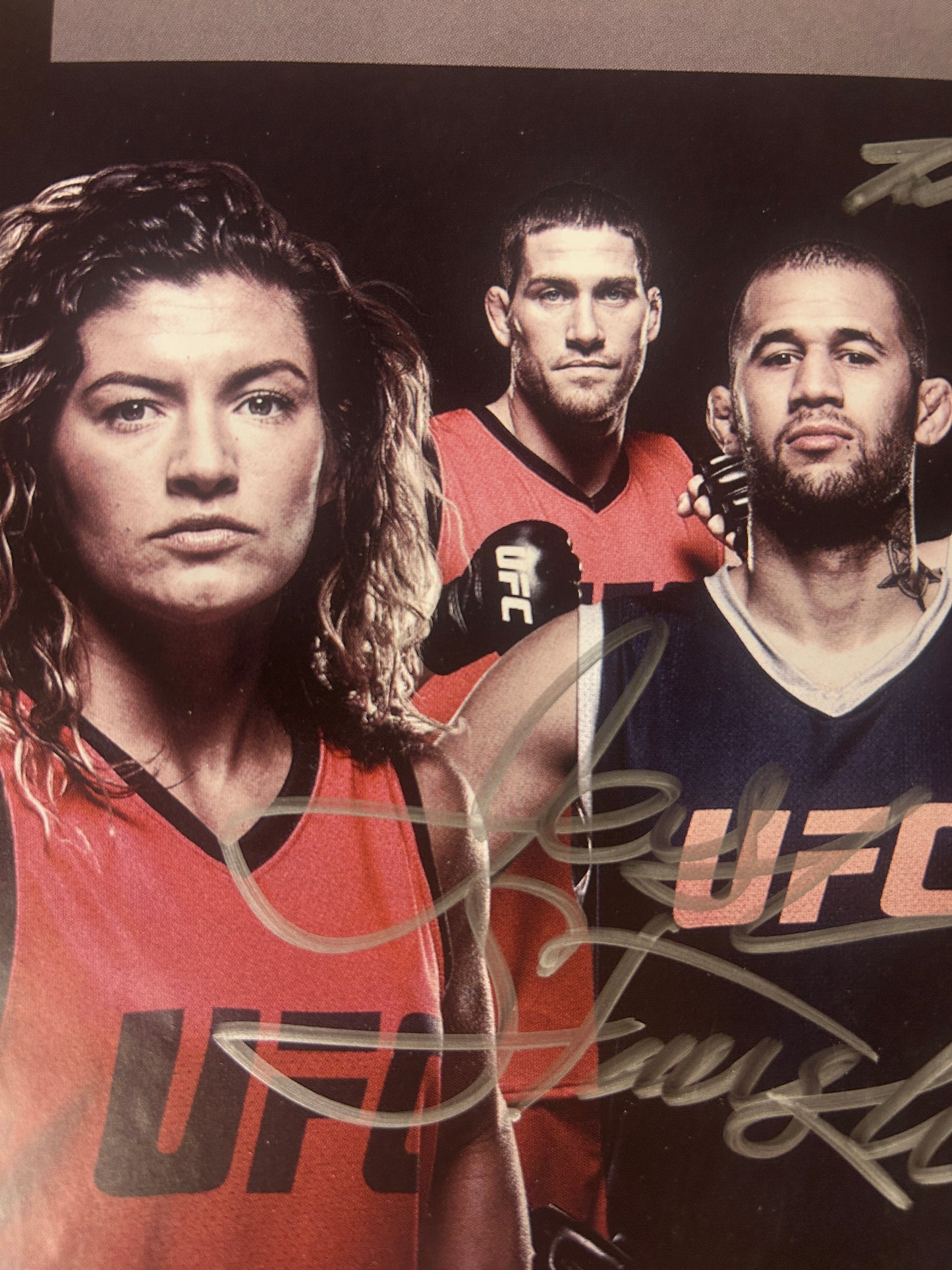 UFC TUF 23 Finale: Team Joanna Vs Team Claudia Signed Event Poster