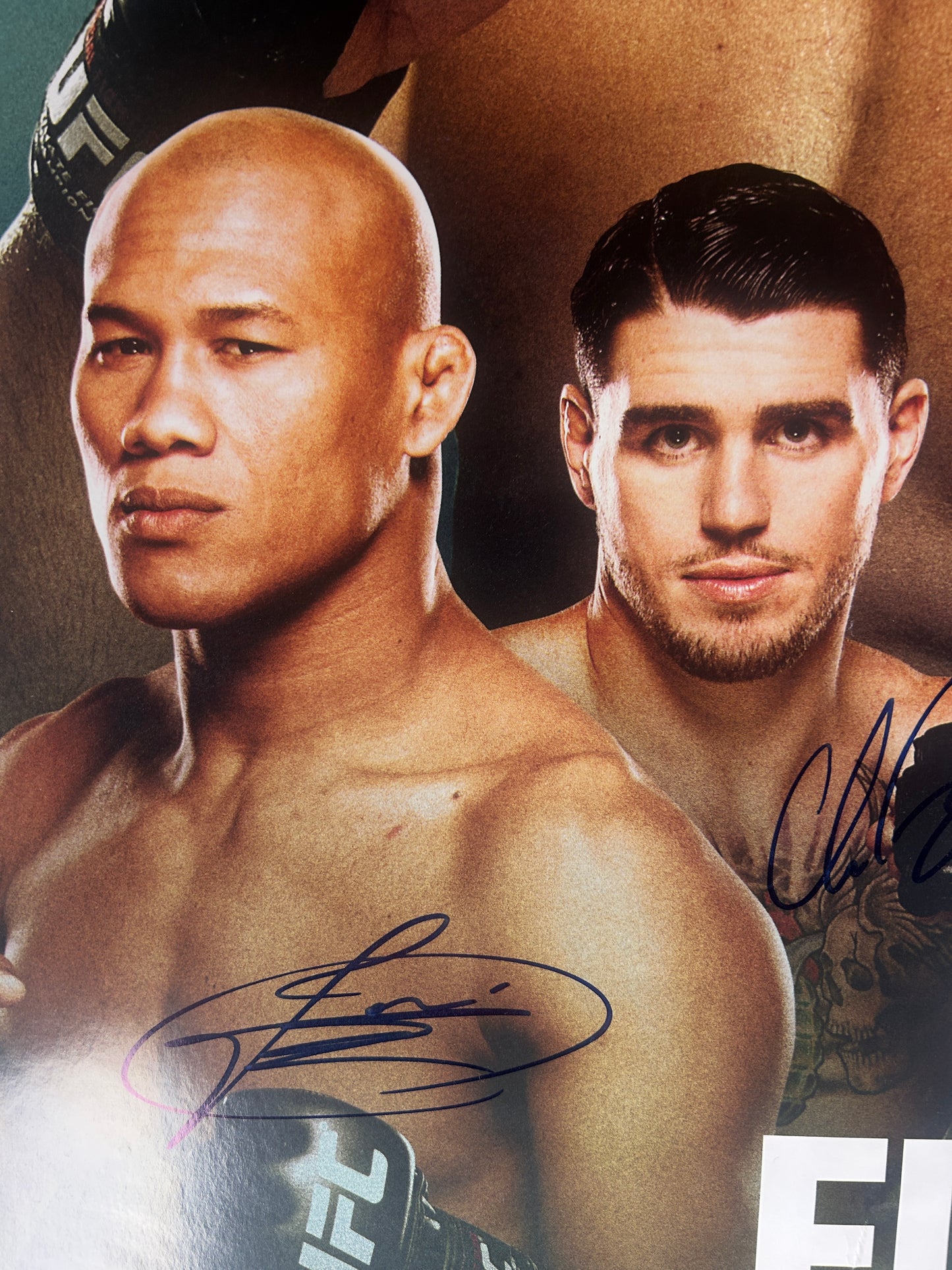 UFC Luke Rockhold Vs Lyoto Machida Signed Event Poster