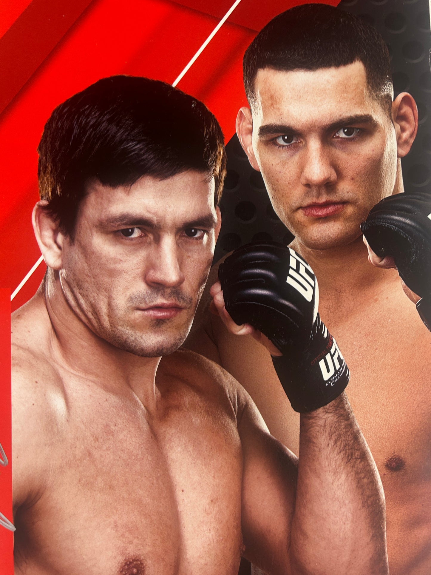 UFC Evans Vs Davis Signed Event Poster (Chicago)