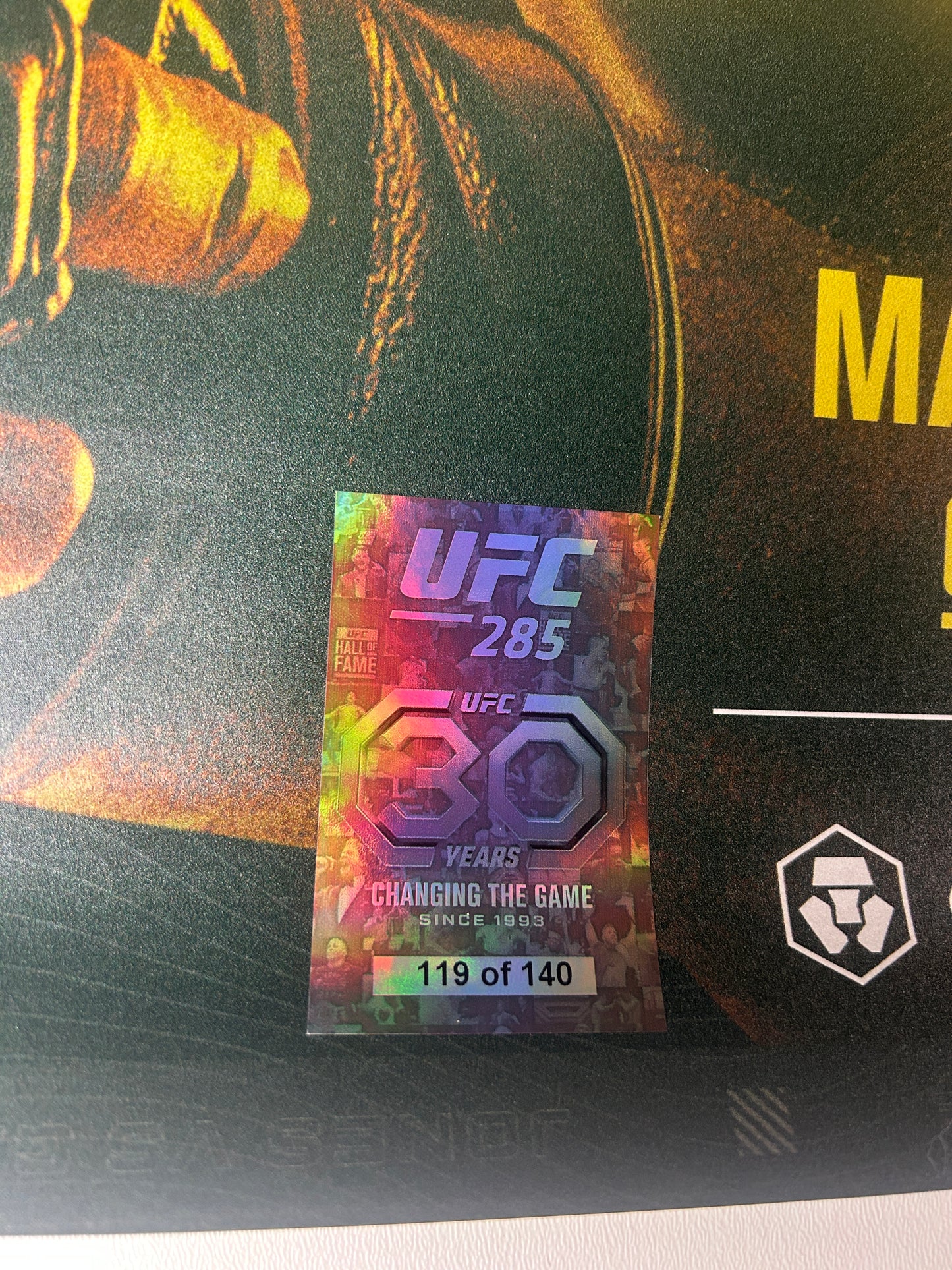 UFC 285 Jon Jones Vs Ciryl Gane Signed Event Poster (DOUBLE POSTER)