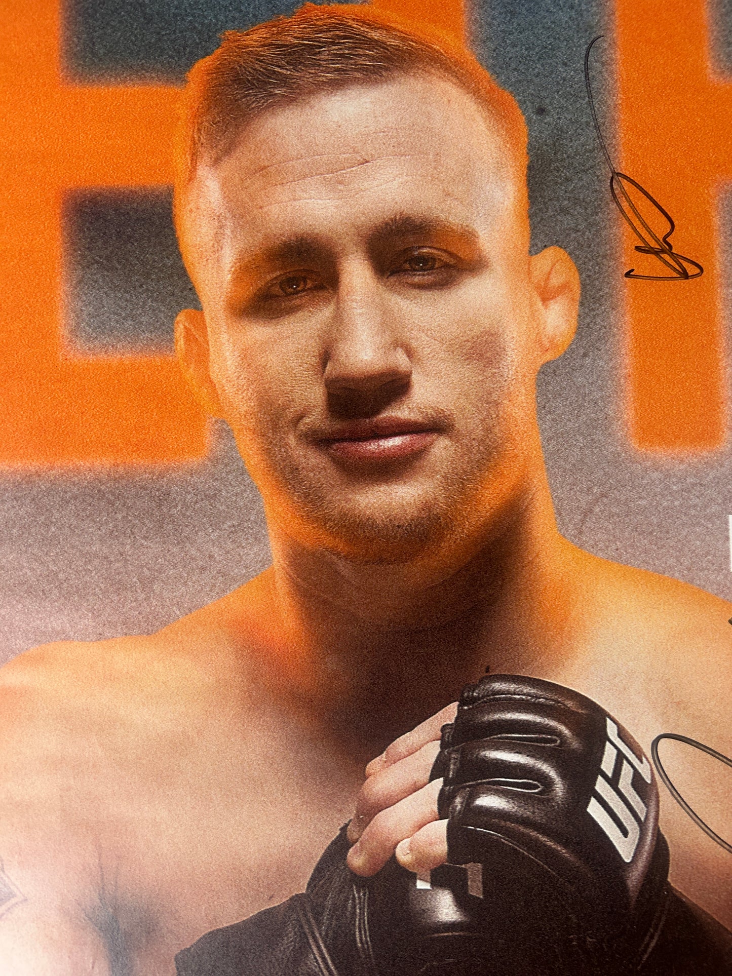UFC Cowboy Vs Justin Gaethje Signed Event Poster (Vancouver)
