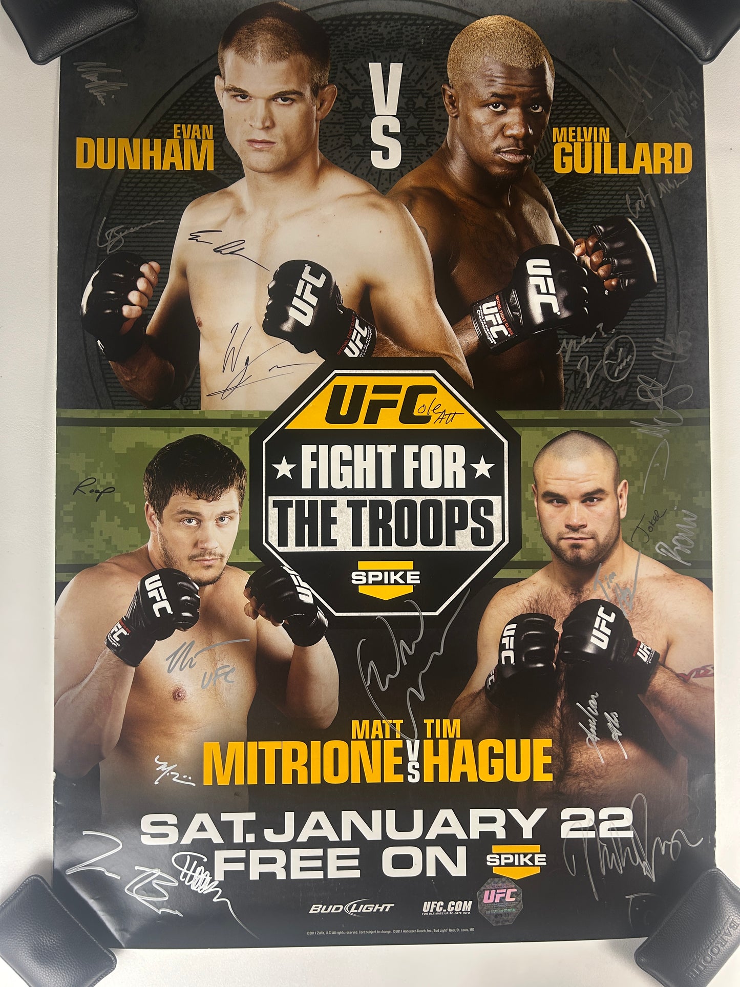 UFC Fight for the Troops 2 Signed Event Poster