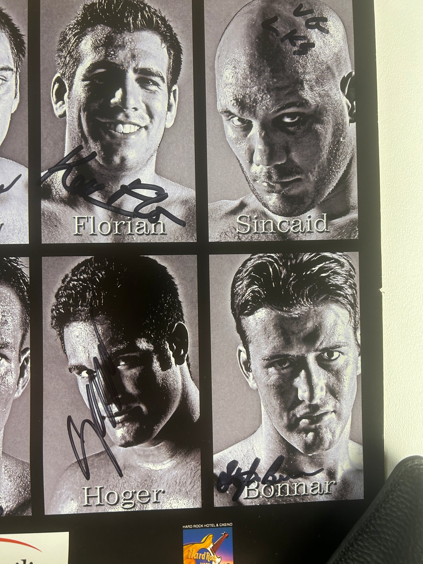 UFC TUF 1 Shamrock Vs Franklin Signed Event Poster