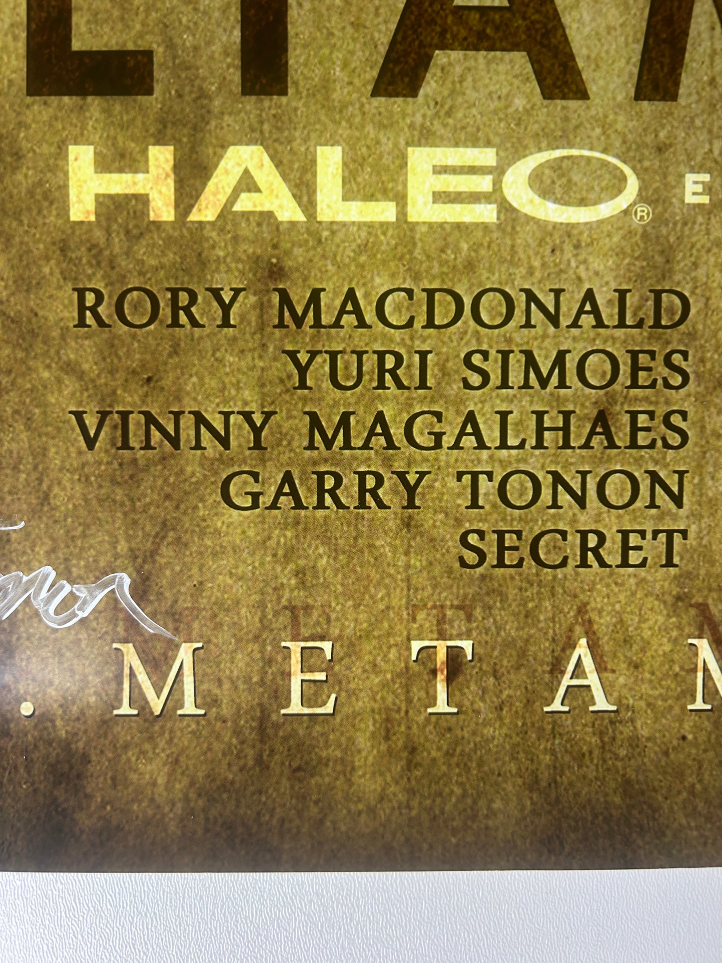 Metamoris 5: Sakuraba Vs Renzo Gracie Signed Event Poster