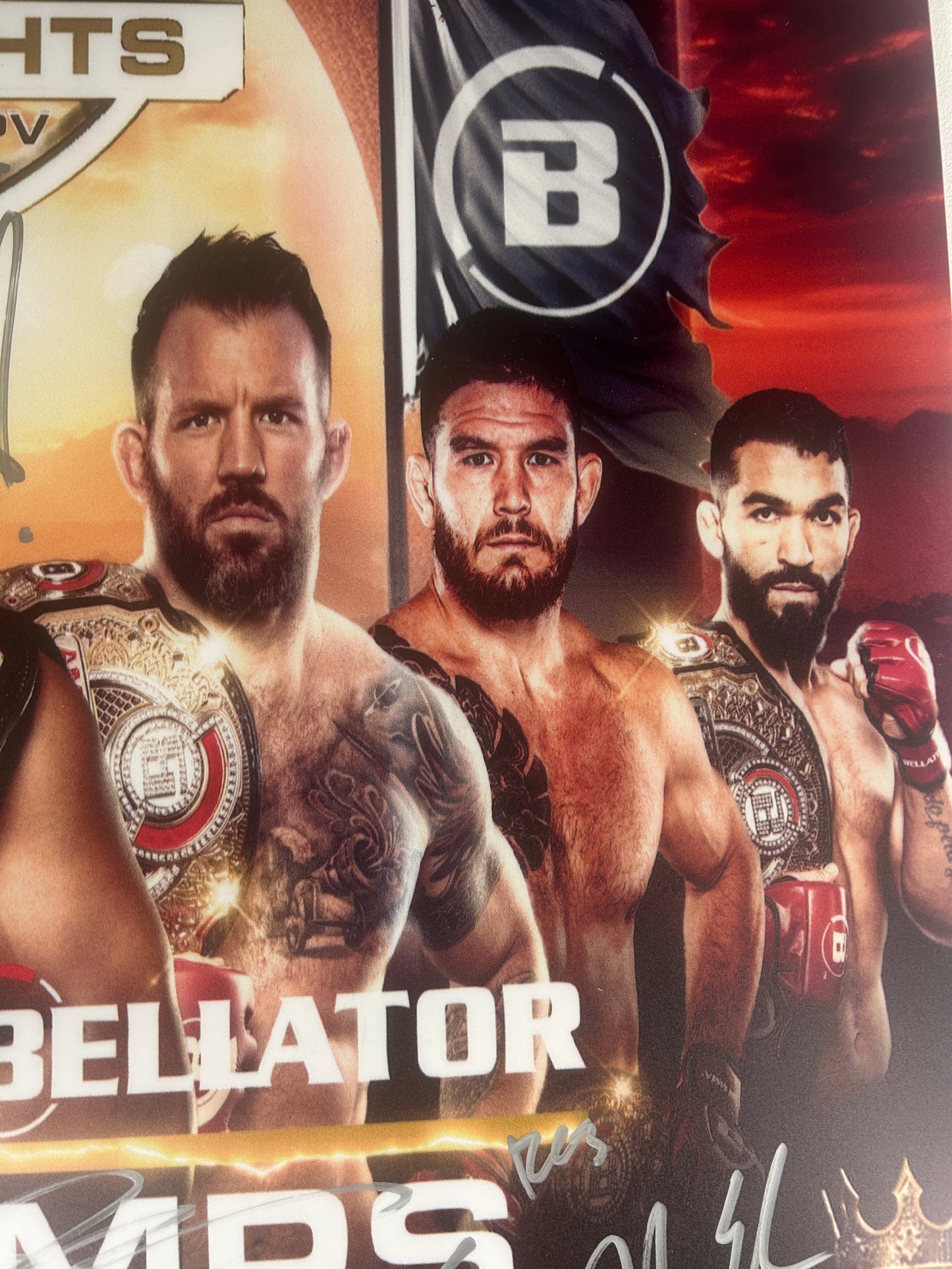 PFL Vs Bellator Champs Signed Event Poster