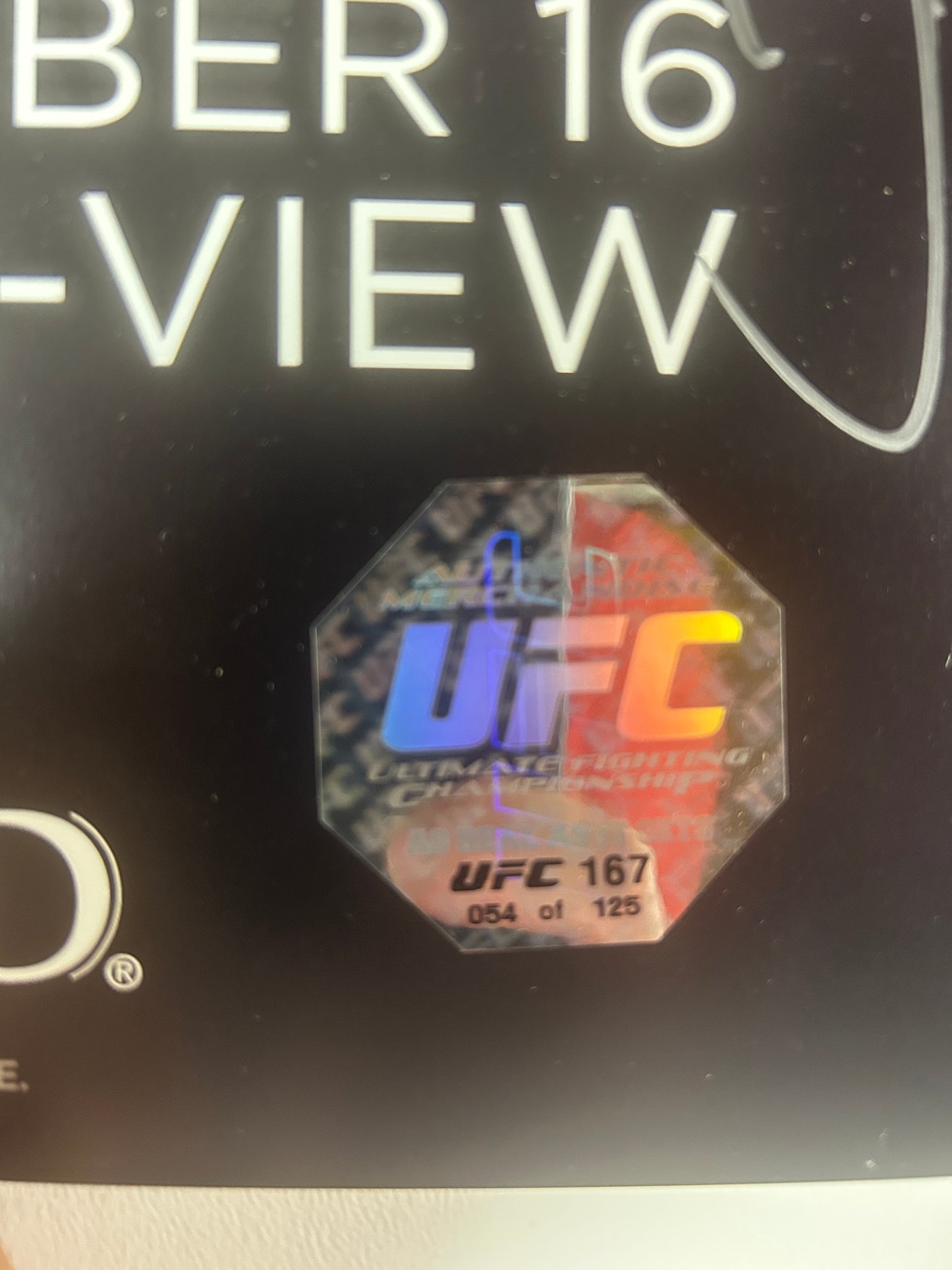 UFC 167 George St-Pierre Vs Johny Hendricks Signed Event Poster