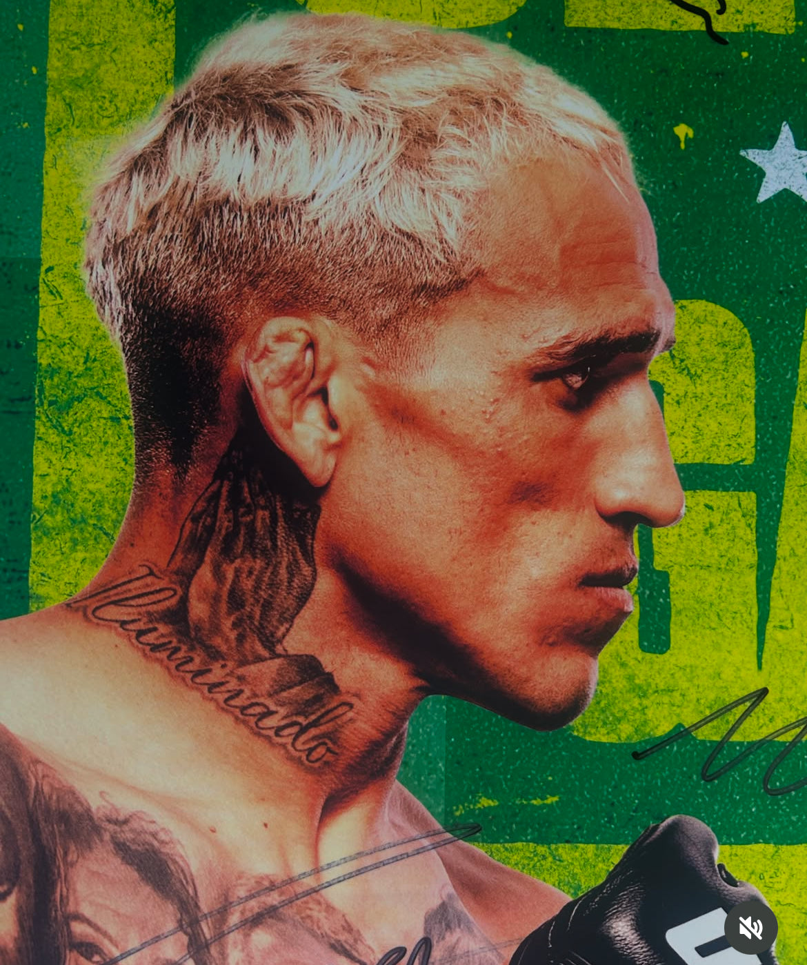 UFC Charles Oliveira Vs Gamrot Signed Event Poster