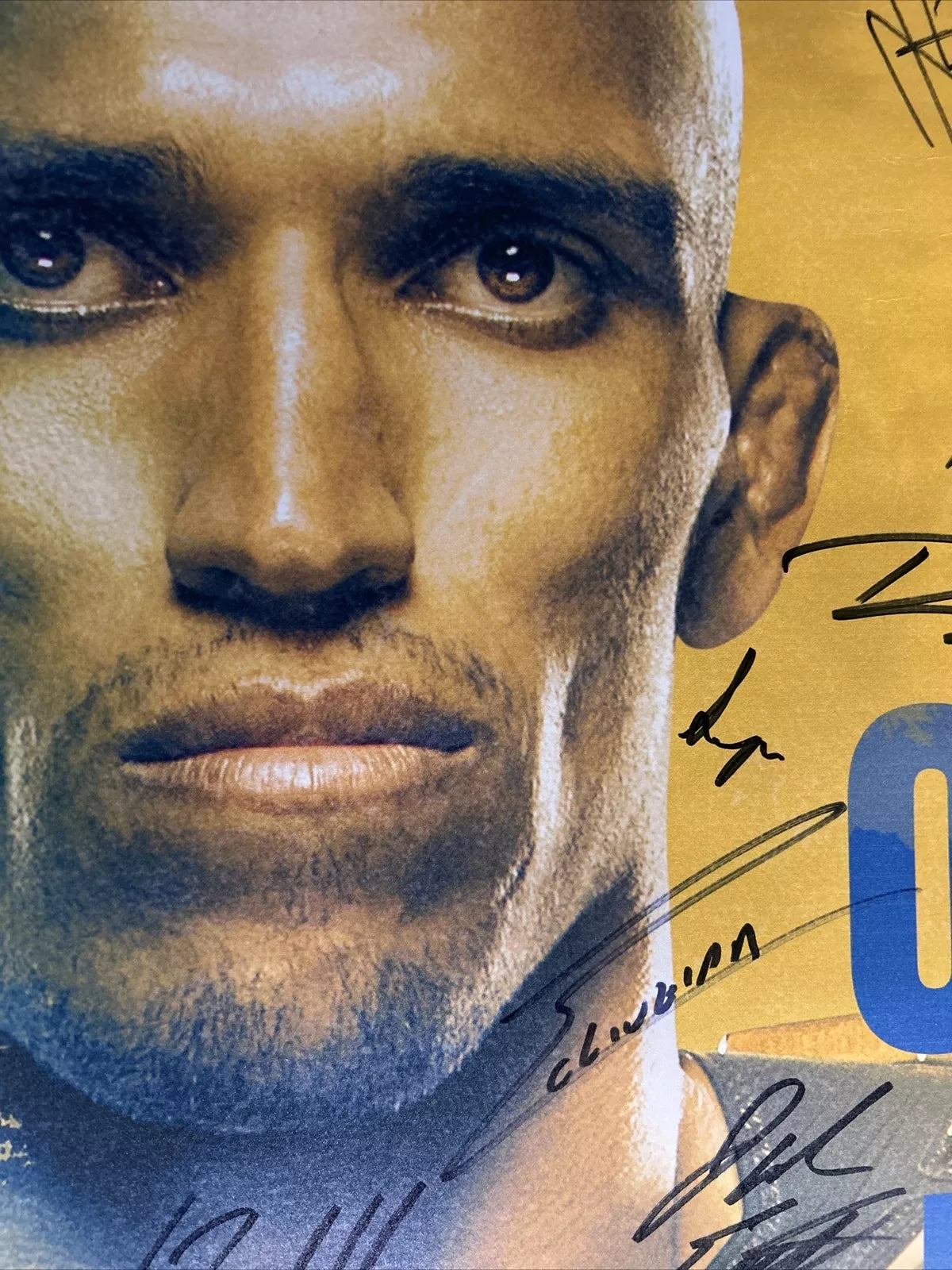 UFC 269 Charles Oliveira Vs Dustin Poirier Signed Event Poster SBC MINT