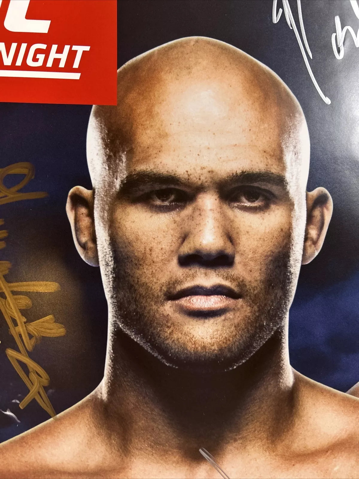 UFC on Fox 26 Signed Event Poster SBC Robbie Lawler vs. Rafael dos Anjos