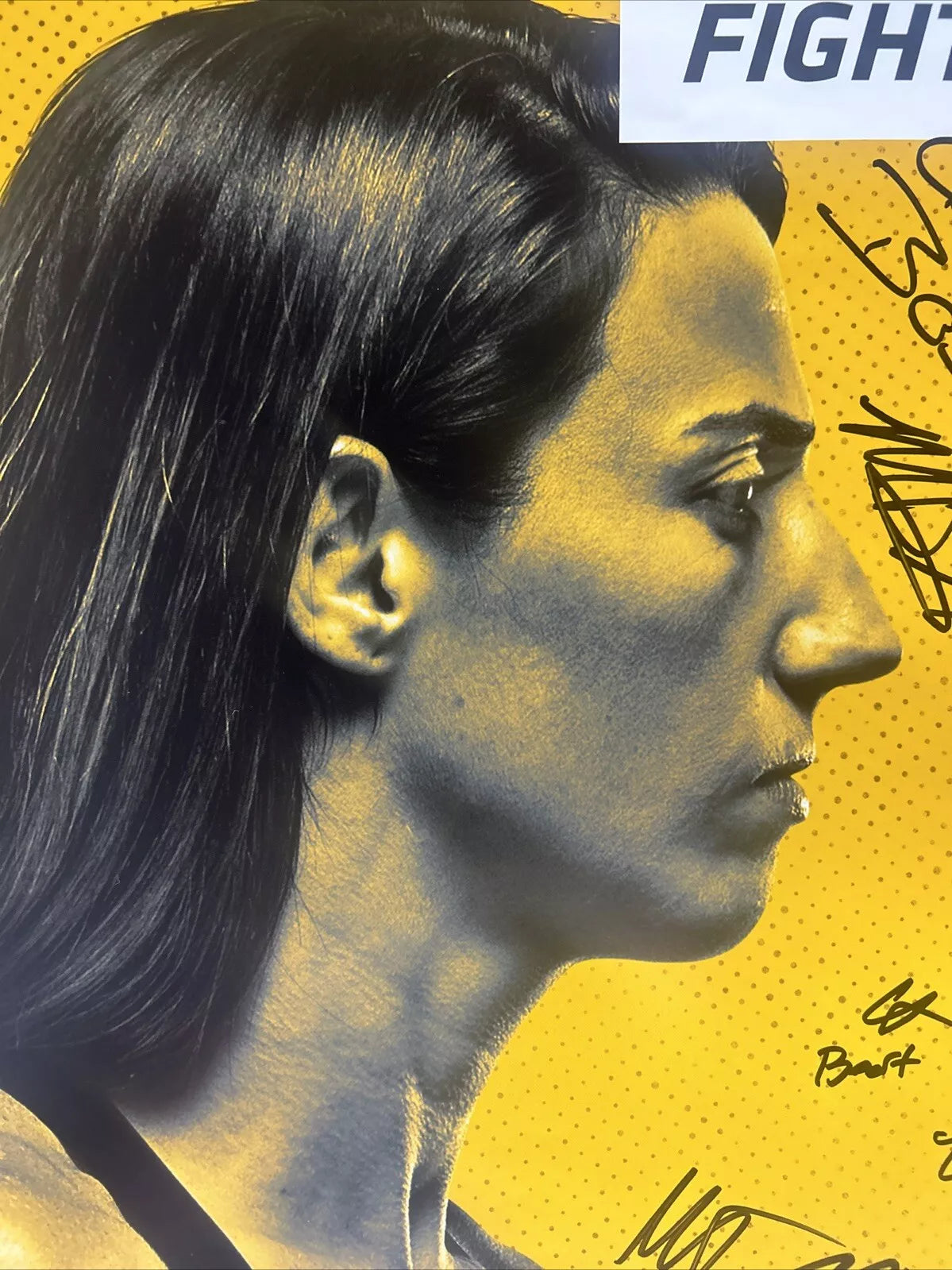 UFC Rodriguez vs Michelle Waterson Signed Event Poster SBC