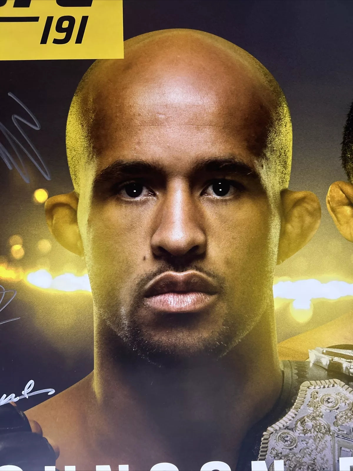 UFC 191 Might Mouse Vs Dodson 2 Signed Event Poster SBC