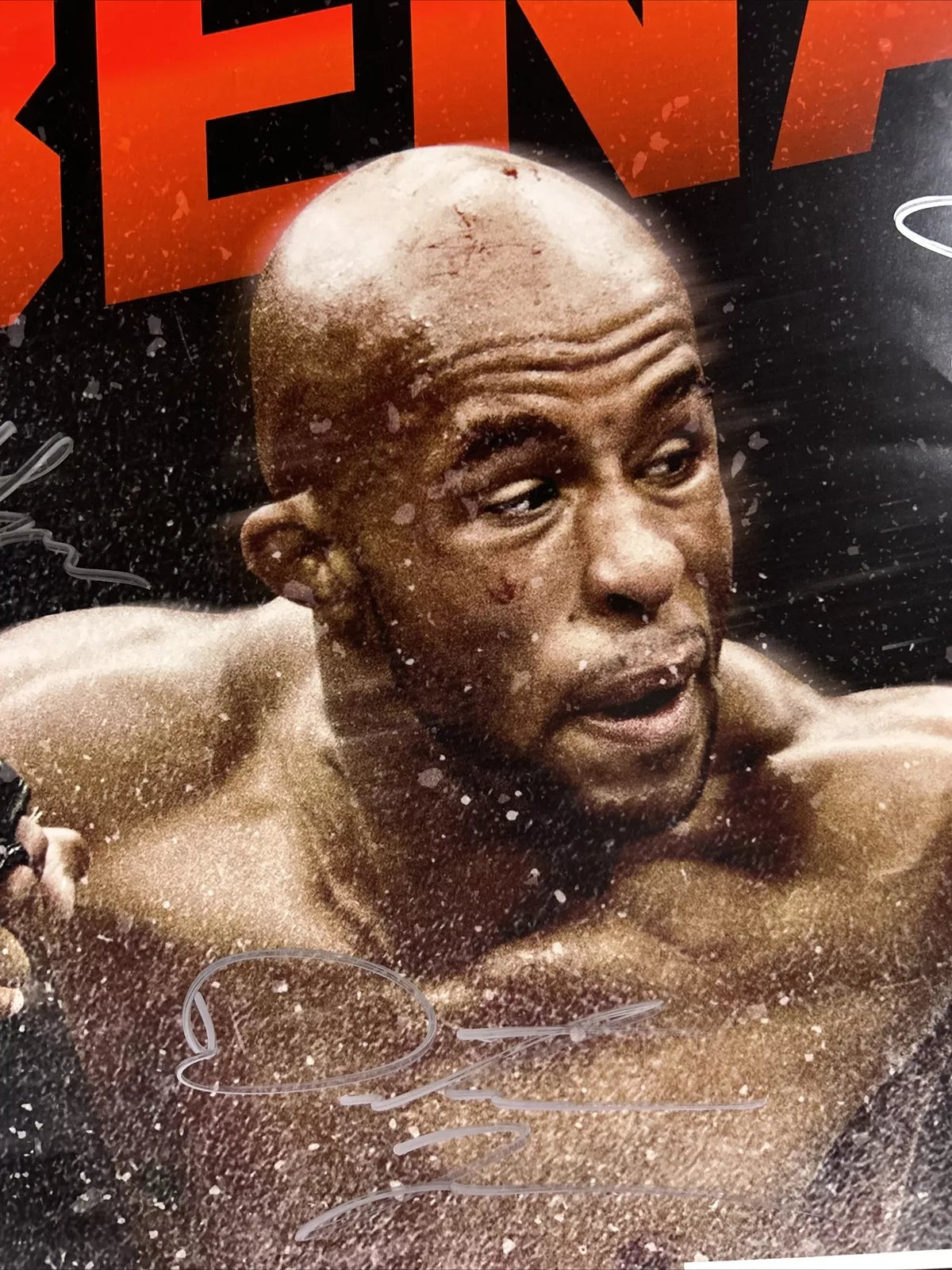 UFC Fox Demetrius Mighty Mouse Johnson vs. Benavidez 2 Signed Event Poster SBC
