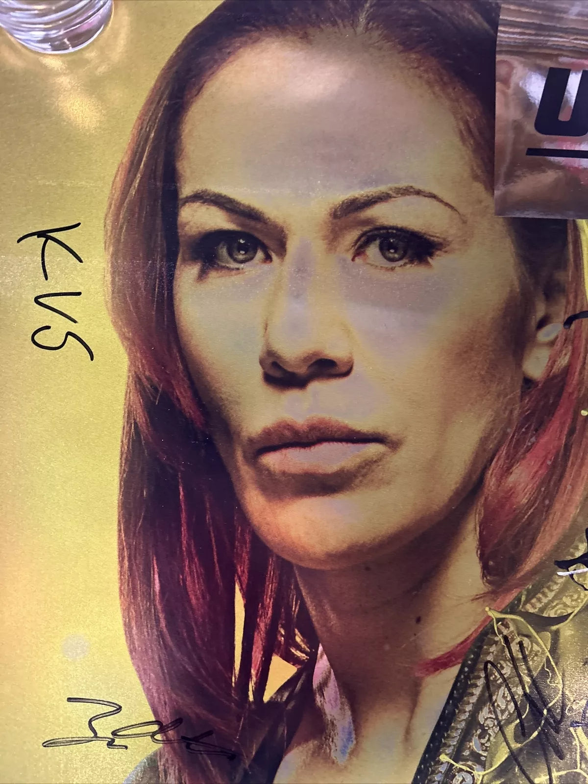 UFC 222 Cris Cyborg, Brian Ortega Vs Frankie Edgar Signed Event Poster SBC