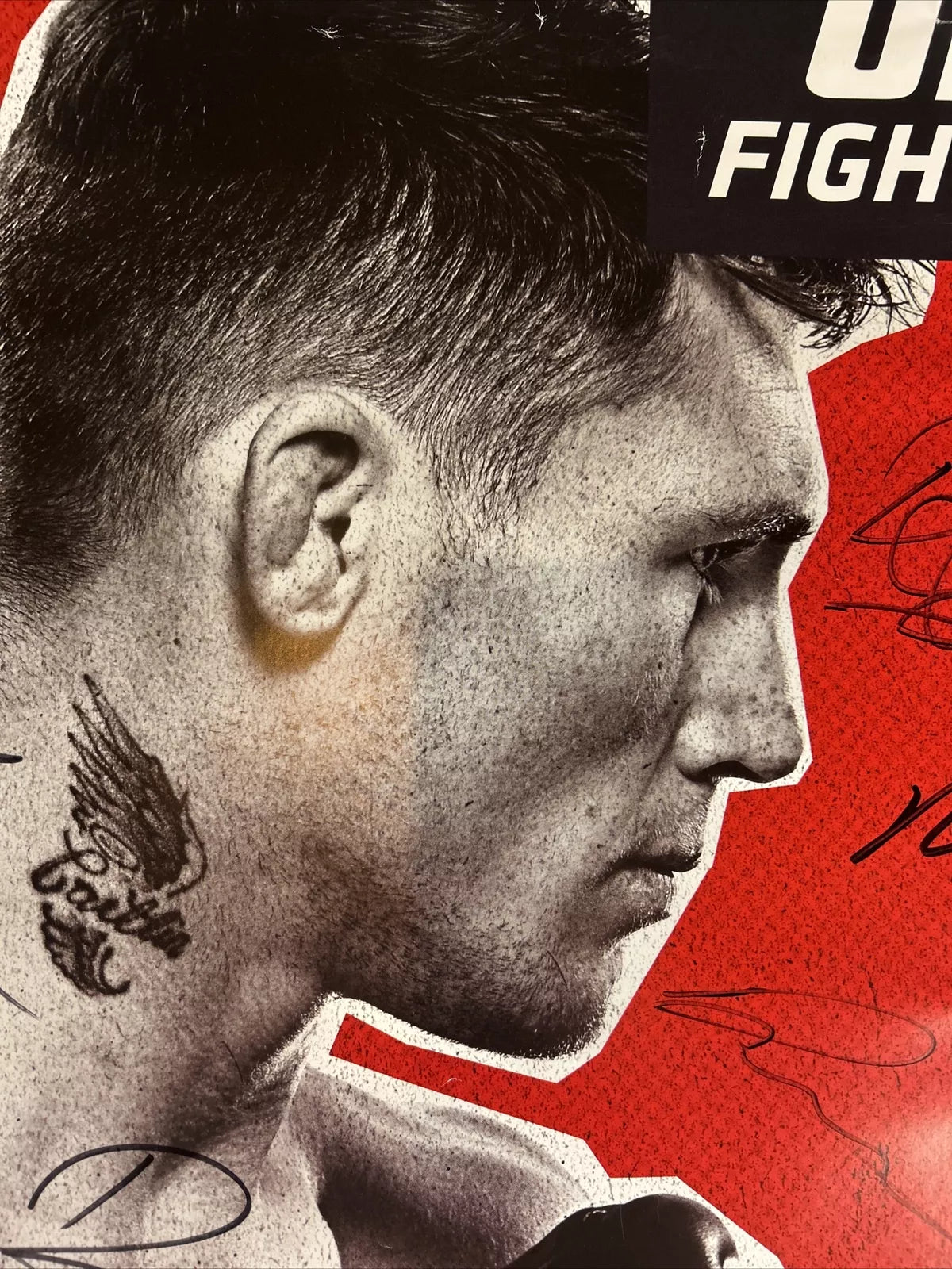 UFC Darren Till Vs Jorge Masvidal Signed Event Poster SBC Leon Edwards