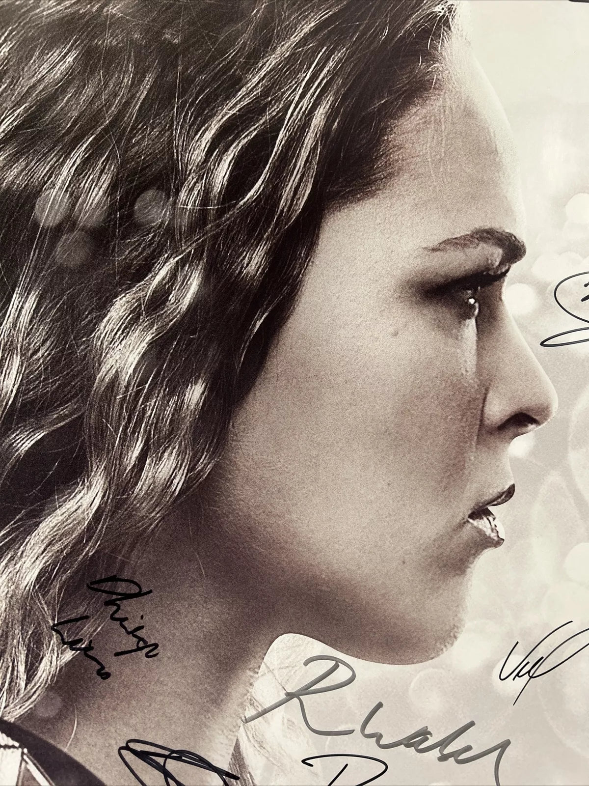 UFC 184 Ronda Rousey Vs Cat Zingano Signed Event Poster SBC FREE Program