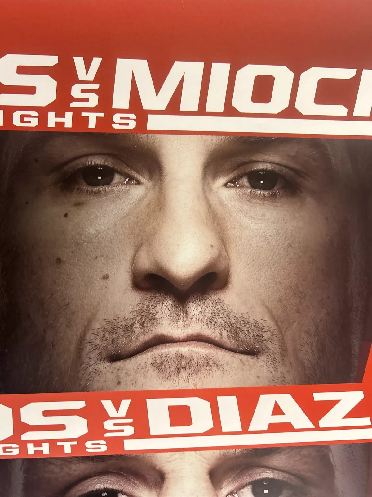 UFC on Fox: dos Santos vs. Stipe Miocic Signed Event Poster SBC MINT!