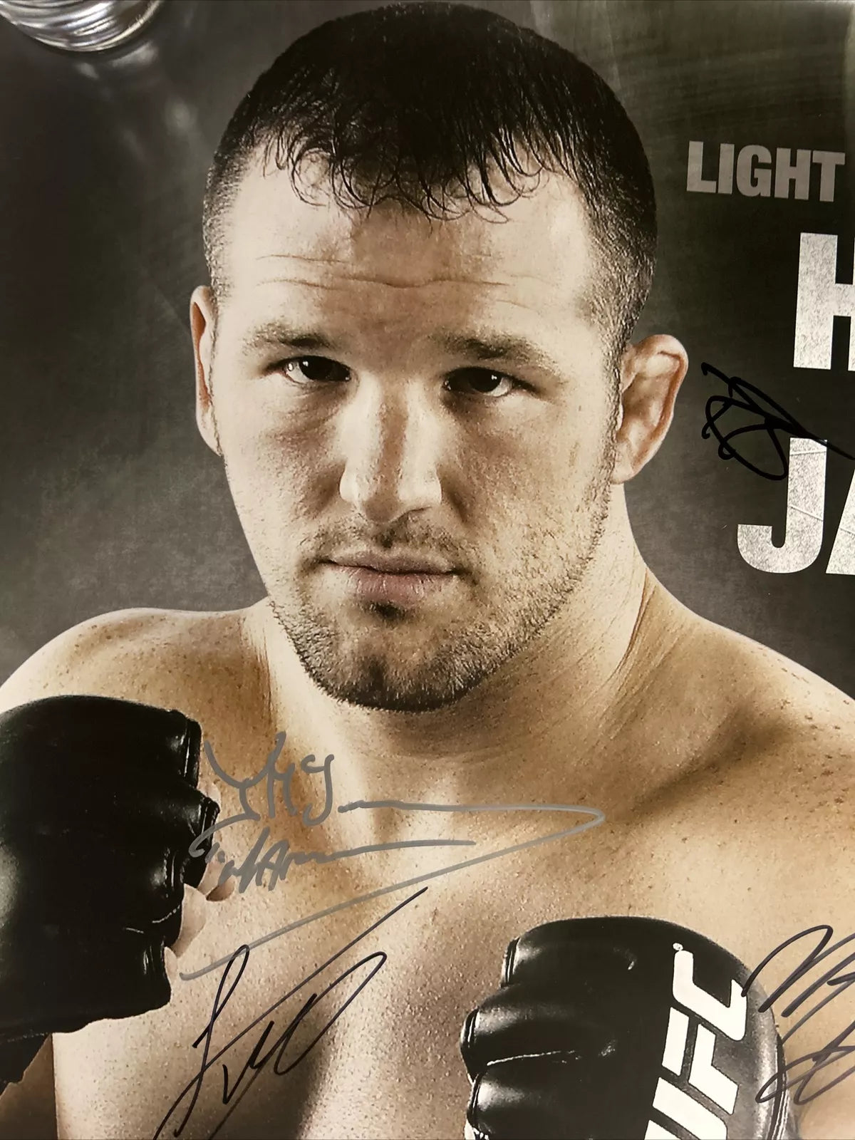 TUF 11 Team Liddell Vs Ortiz Signed Event Poster SBC UFC