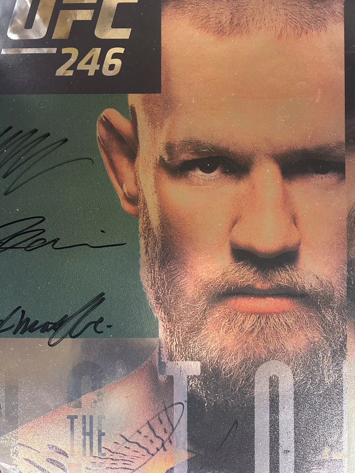 UFC 246 Conor McGregor Vs Donald Cowboy Cerrone Signed Event Poster SBC