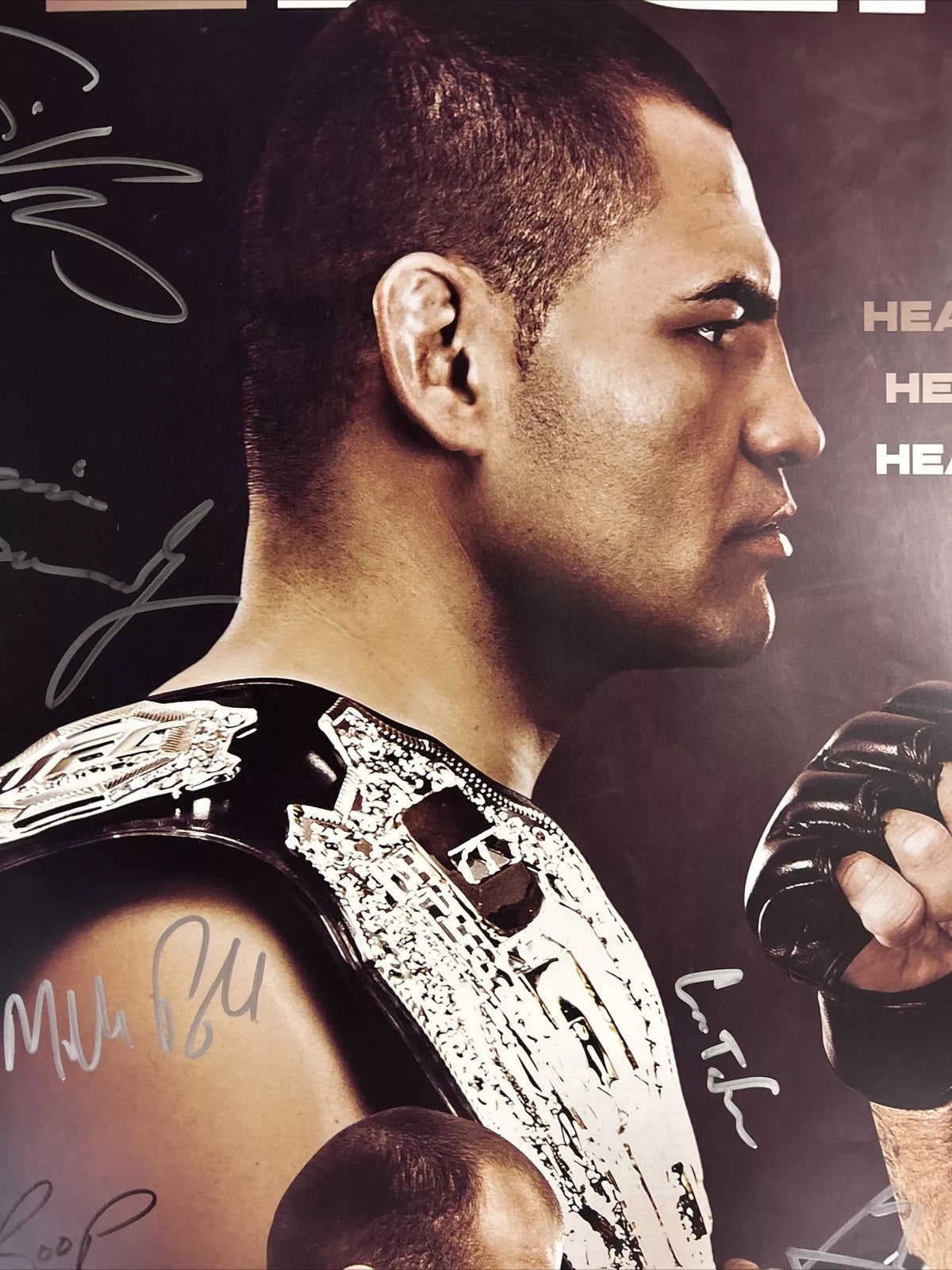 UFC 160 Cain Velasquez Vs Bigfoot Signed Event Poster SBC
