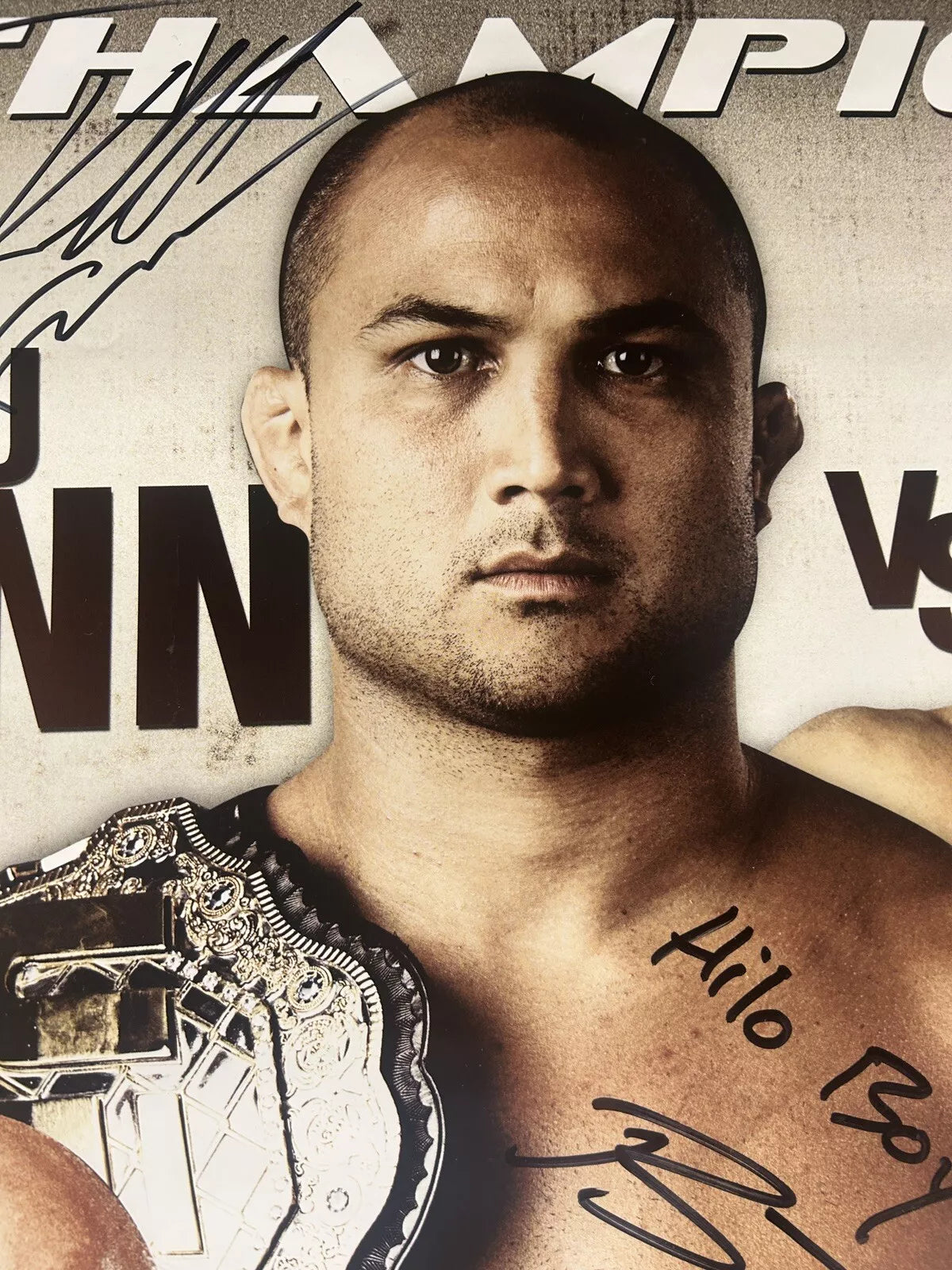 UFC 101: Declaration BJ Penn Vs Florian Signed Event Poster SBC